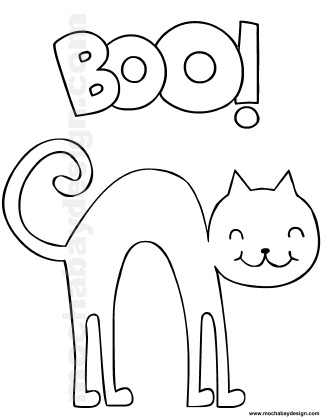 Halloween Cat Coloring Pages Printable Halloween Coloring Page 325x420 Halloween Cat Coloring Pages Printable Halloween Coloring Page