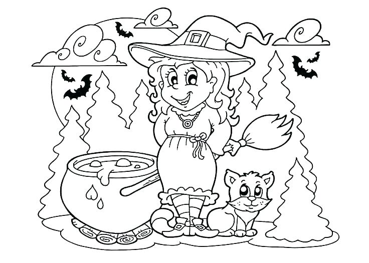 Coloring Pages For Kids Disney Cat Free Halloween Black Printable 736x525 Coloring Pages For Kids Disney Cat Free Halloween Black Printable