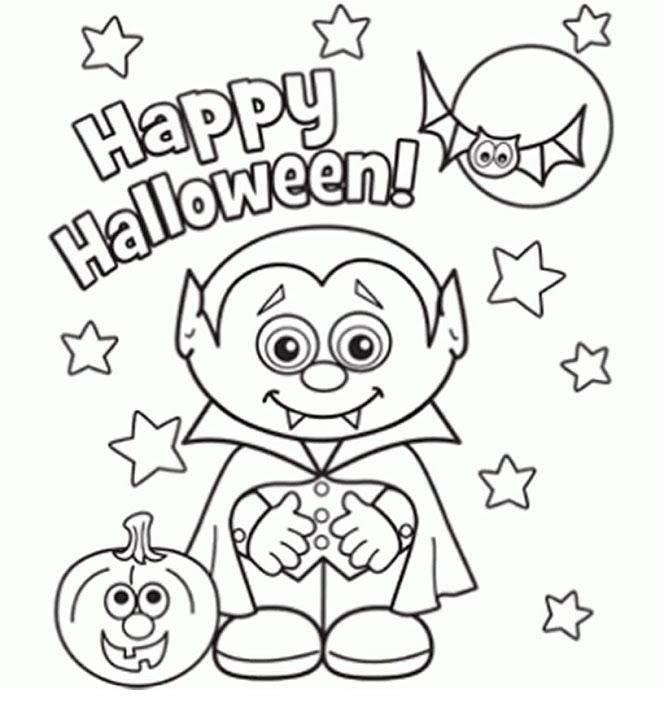 664x720 Printable Coloring Pages Halloween