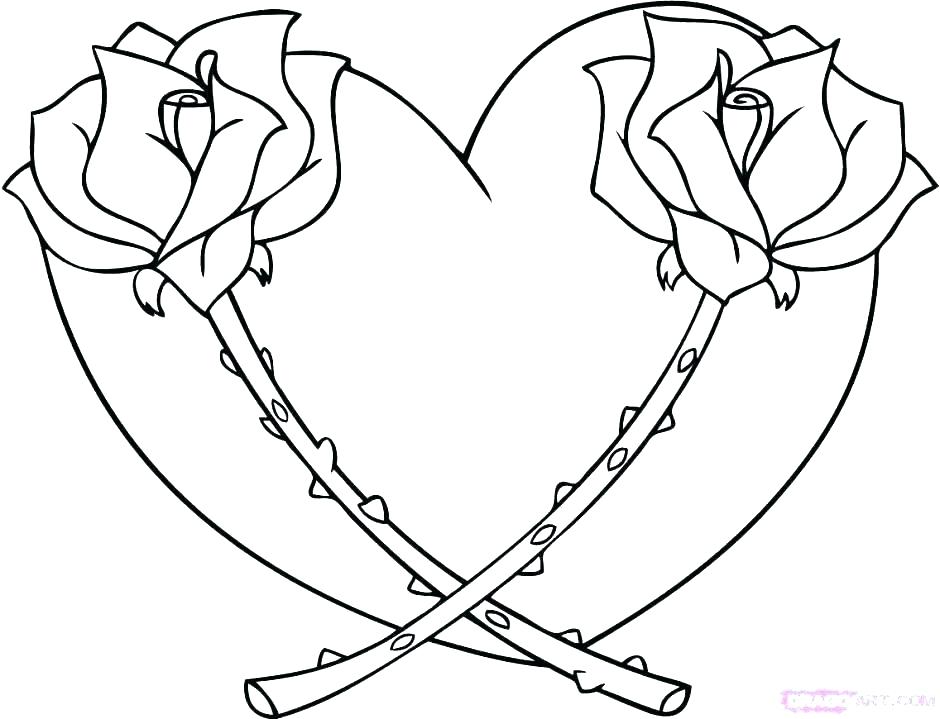 940x719 Cute Color Pages Cute Heart Coloring Pages Heart Color Pages