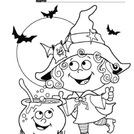 268x268 Halloween Coloring Pages For Girls All About Coloring Pages