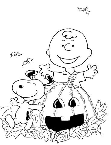 Charlie Brown Halloween Coloring Page Free Printable Coloring 368x480 Charlie Brown Halloween Coloring Page Free Printable Coloring