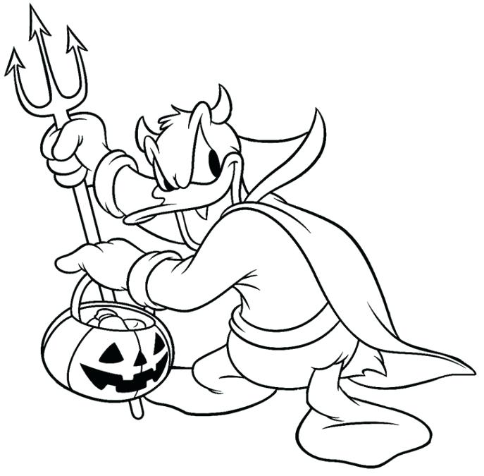 Best Disney Halloween Coloring Pages And Medium Size 687x675 Best Disney Halloween Coloring Pages And Medium Size