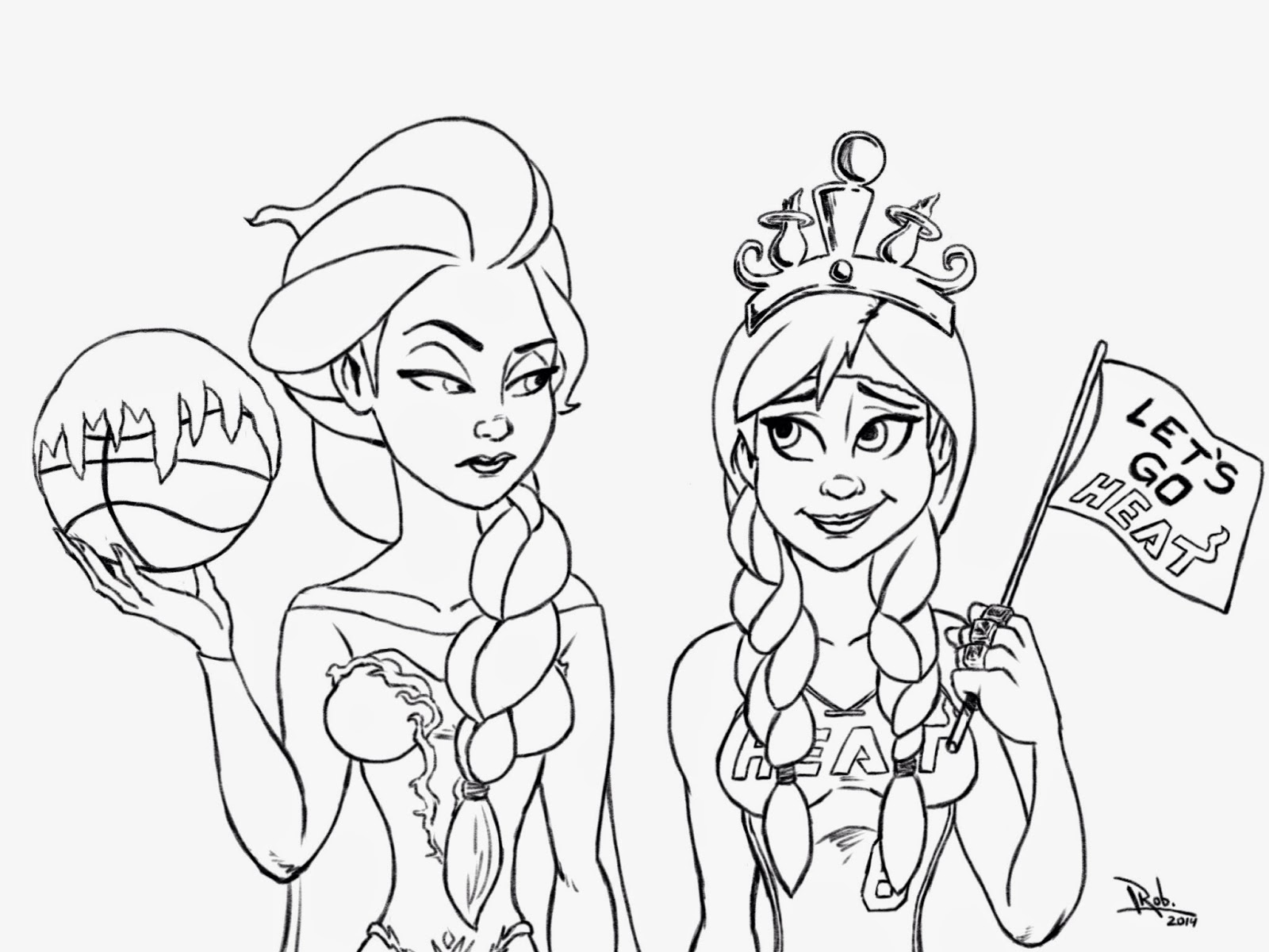 Frozen Miami Heat Coloring Page And Free Printabl On Holiday 1600x1200 Frozen Miami Heat Coloring Page And Free Printabl On Holiday