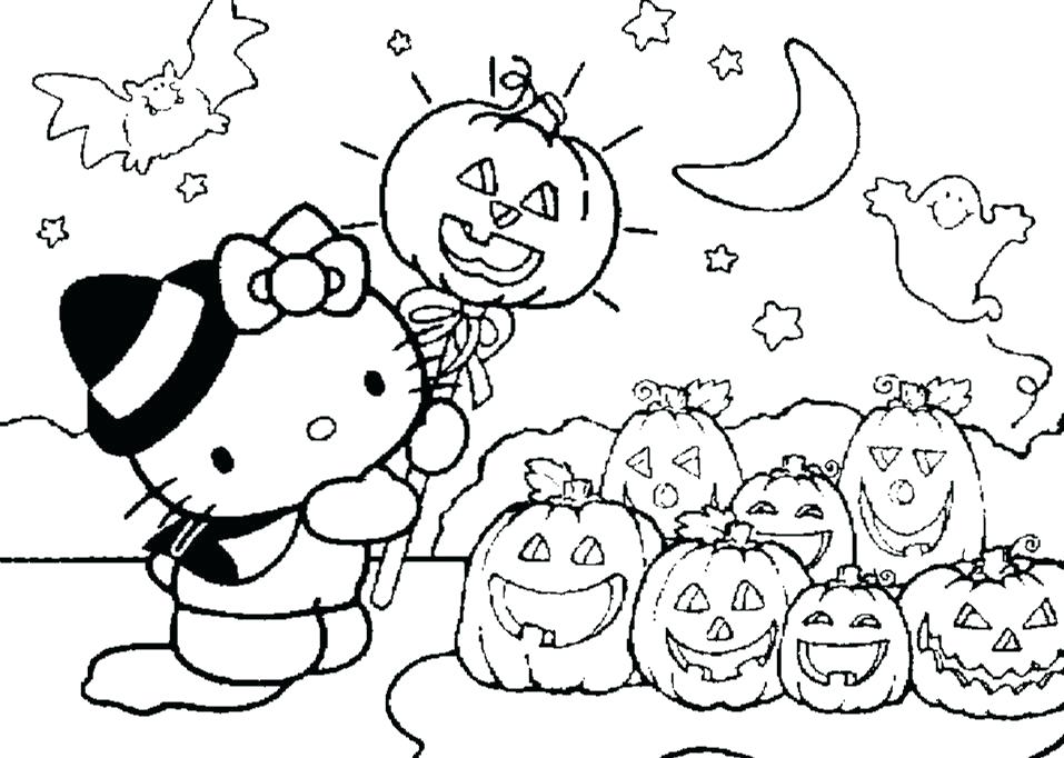 957x682 Preschool Coloring Pages Free Coloring Scary Halloween Coloring