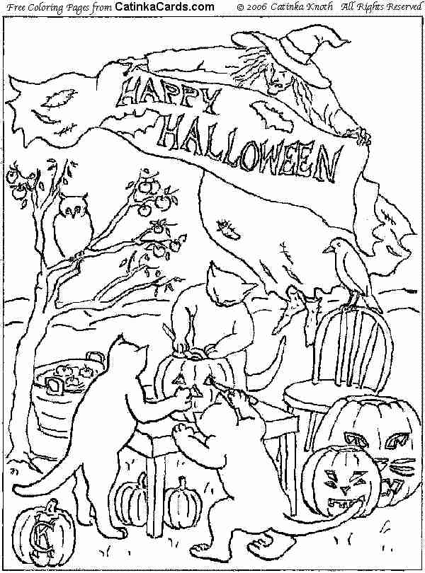 600x810 Halloween Coloring Pages, Pictures, Fun Stuff, And Links