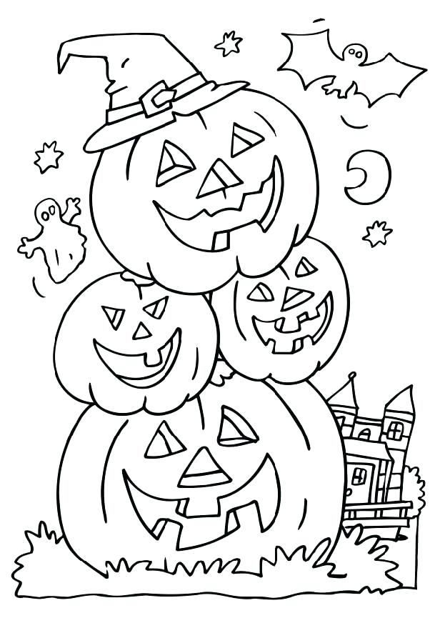 Kid Halloween Coloring Pages Vanda 616x872 Kid Halloween Coloring Pages Vanda