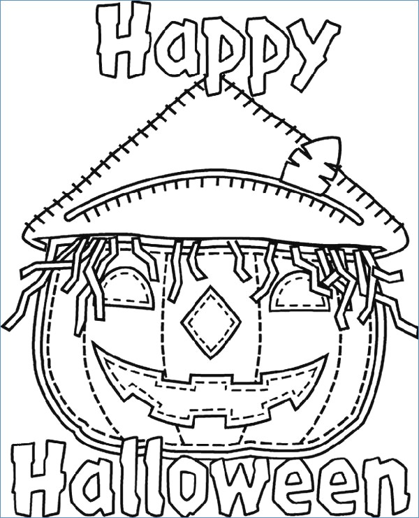 Ghost And Pumpkin Printable Halloween Coloring Pages 600x741 Ghost And Pumpkin Printable Halloween Coloring Pages