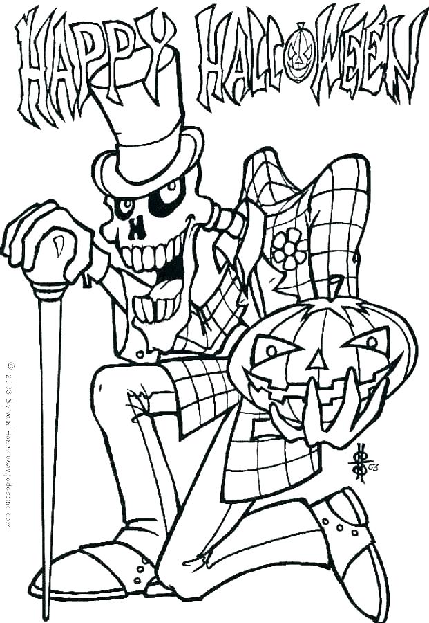 Halloween Coloring Pages For Kids 621x900 Halloween Coloring Pages For Kids