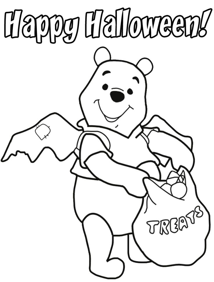 Halloween Coloring Pages Winnie The Pooh