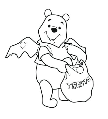 439x480 Winnie The Pooh Halloween Coloring Pages Click To See Printable