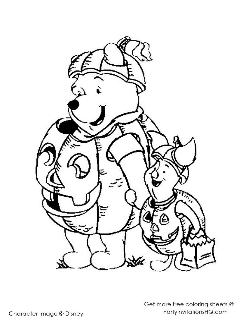 850x1100 Disney Halloween Coloring Pages