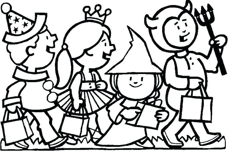 800x535 Coloring Page Halloween Printable Costumes Coloring Pages On Free