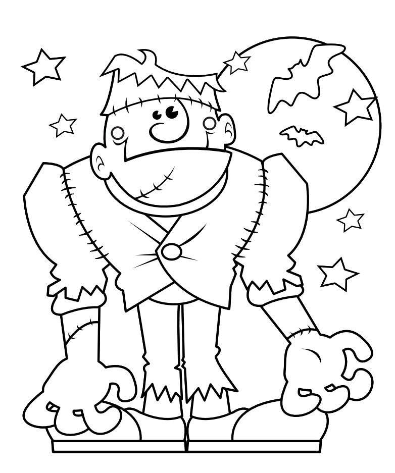 Halloween Decorations Coloring Pages at GetColorings.com | Free ...