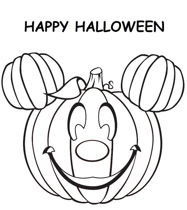Halloween Coloring Pages Disney Printable Coloring Kids 600x673 Halloween Coloring Pages Disney Printable Coloring Kids