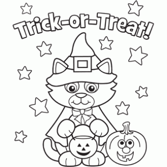 340x340 Halloween Coloring Pages Pdf Discover
