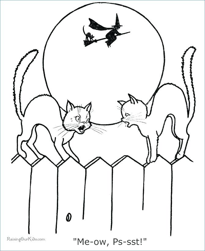 670x820 Cat Coloring Pages Halloween Coloring Pages Cats Pages Cat Cat
