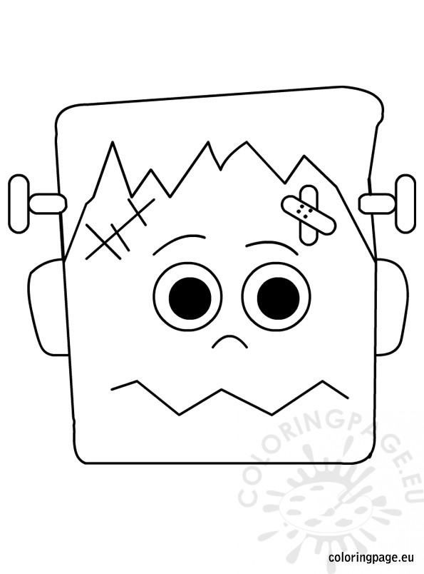 595x804 Halloween Frankenstein Coloring Page
