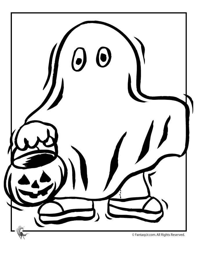 Halloween Ghost Coloring Pages