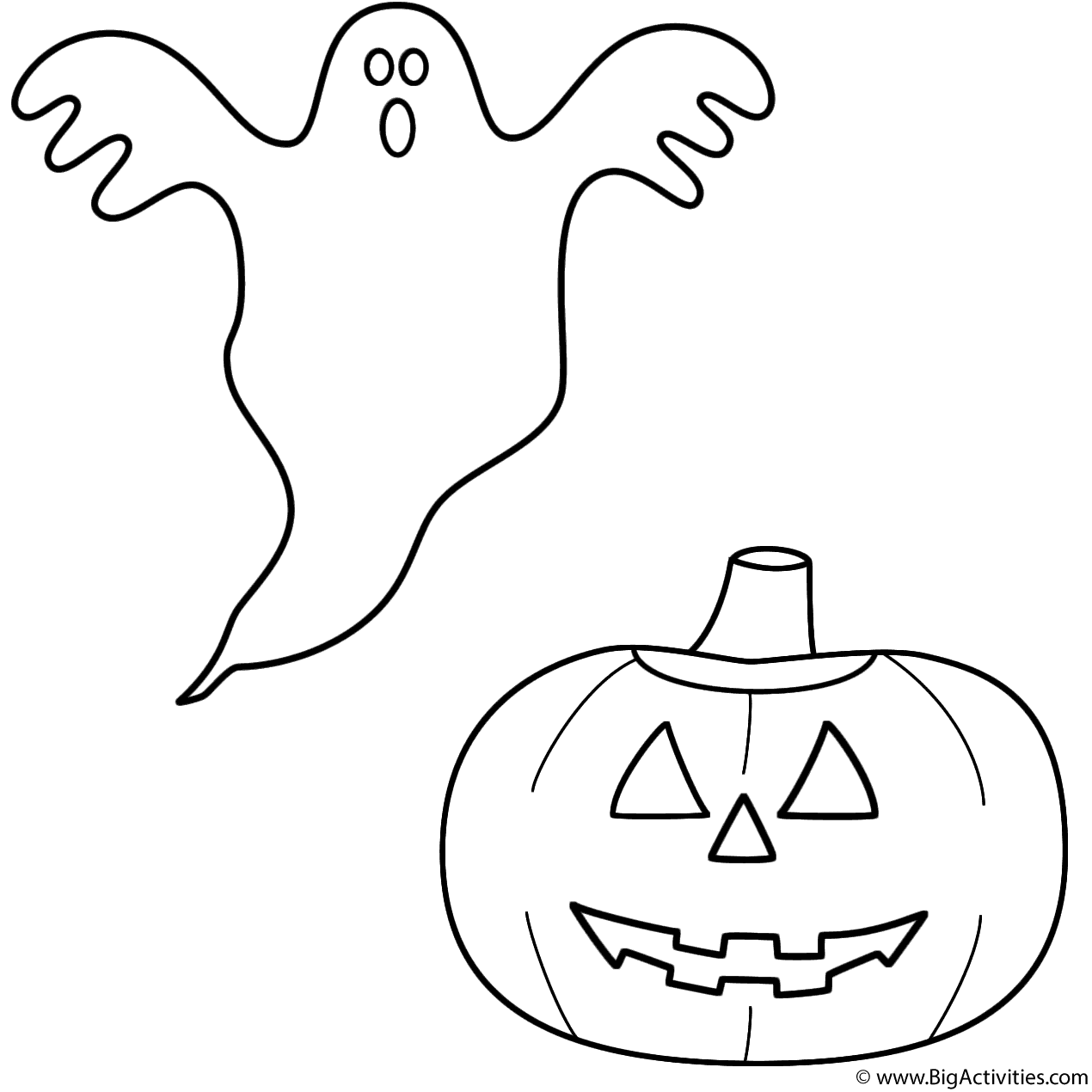 Ghost With Pumpkinjack O Lantern 1270x1270 Ghost With Pumpkinjack O Lantern