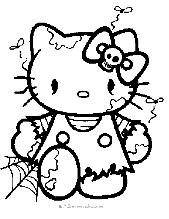 569x737 Hello Kitty Coloring Hello Kitty Halloween Coloring Hello Kitty