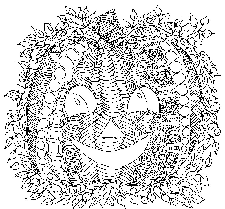 Adult Coloring Page Halloween Pumpkin 3 777x723 Adult Coloring Page Halloween Pumpkin 3