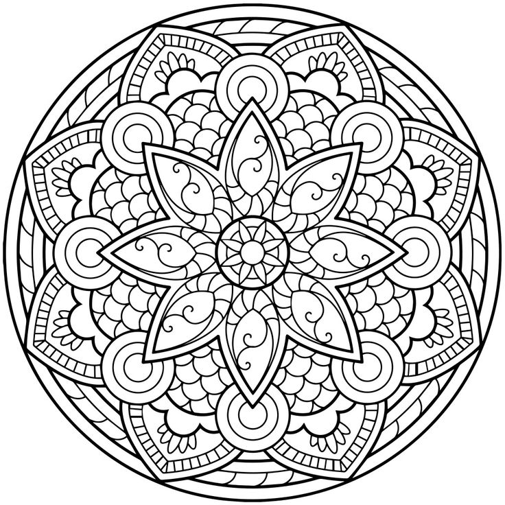 Chic Ideas Printable Mandala Coloring Pages For Adults Adult 736x736 Chic Ideas Printable Mandala Coloring Pages For Adults Adult