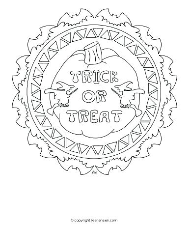 Trick Or Treat Coloring Page 387x458 Trick Or Treat Coloring Page