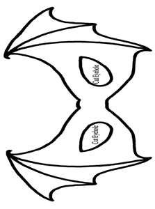 223x300 Bat Mask Template Halloween Bat Mask, Mask