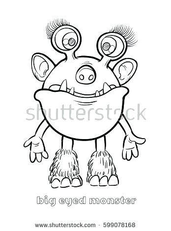 Halloween Monster Coloring Pages Big Monster Coloring Book Cute 348x470 Halloween Monster Coloring Pages Big Monster Coloring Book Cute