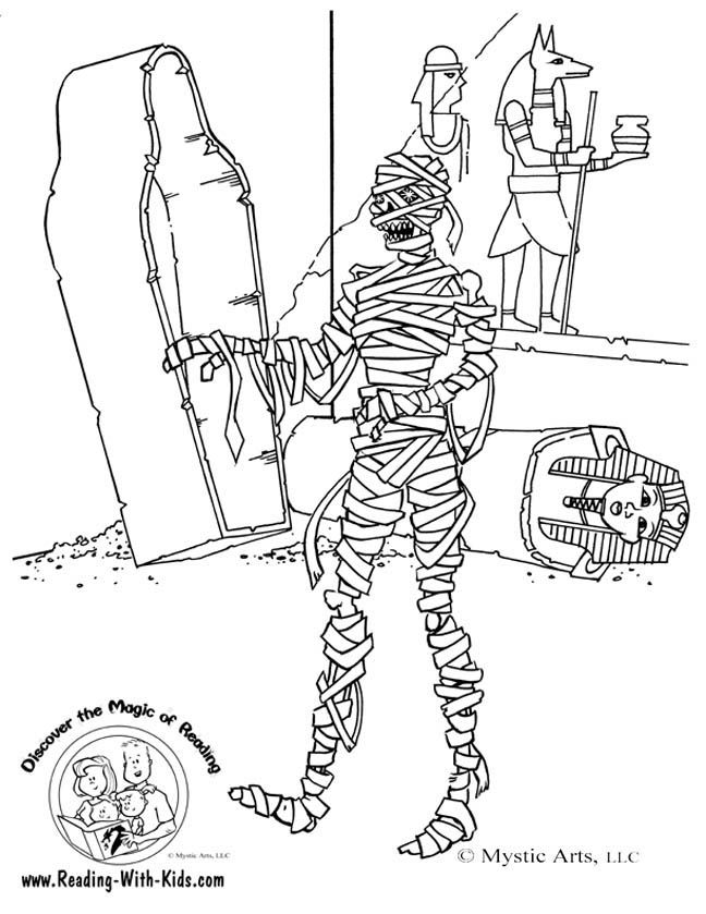 Halloween Mummy Coloring Page Graphics And Backgrounds 648x839 Halloween Mummy Coloring Page Graphics And Backgrounds