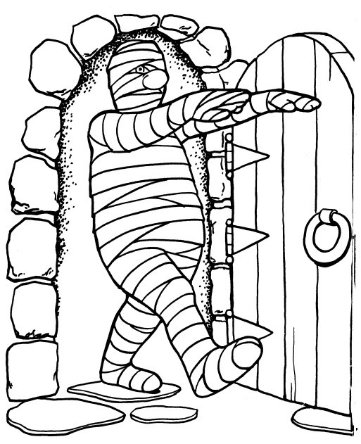 Mummy Coloring Pages 513x631 Mummy Coloring Pages