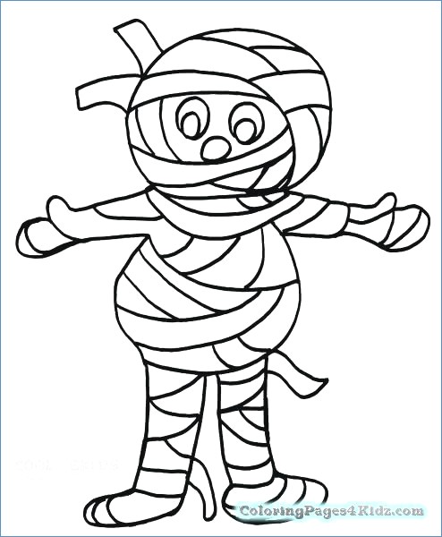 Mummy Costume Halloween Coloring Pages 494x600 Mummy Costume Halloween Coloring Pages