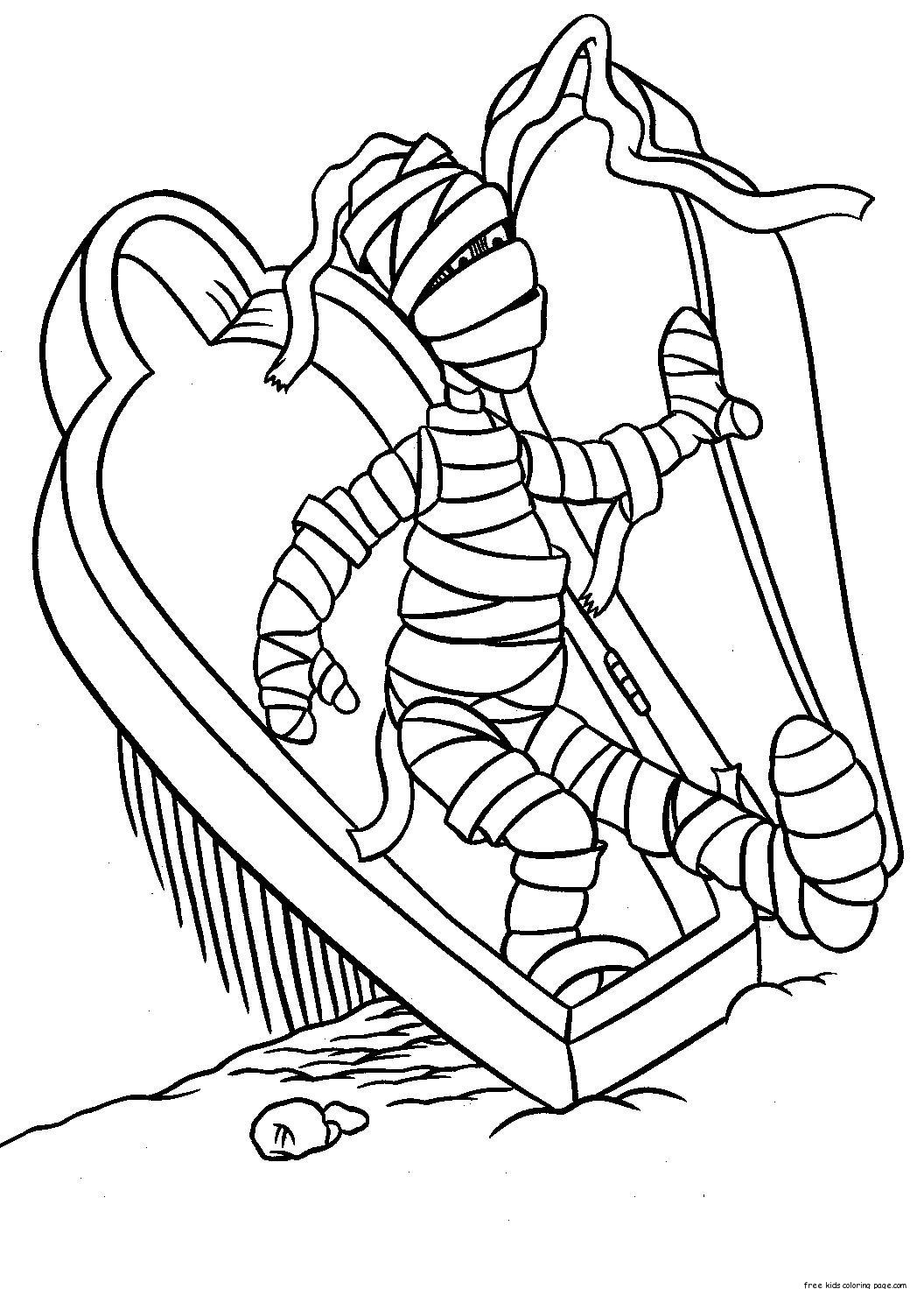 Mummy Coloring Pages Halloween For Kidsfree Printable Coloring 1056x1472 Mummy Coloring Pages Halloween For Kidsfree Printable Coloring