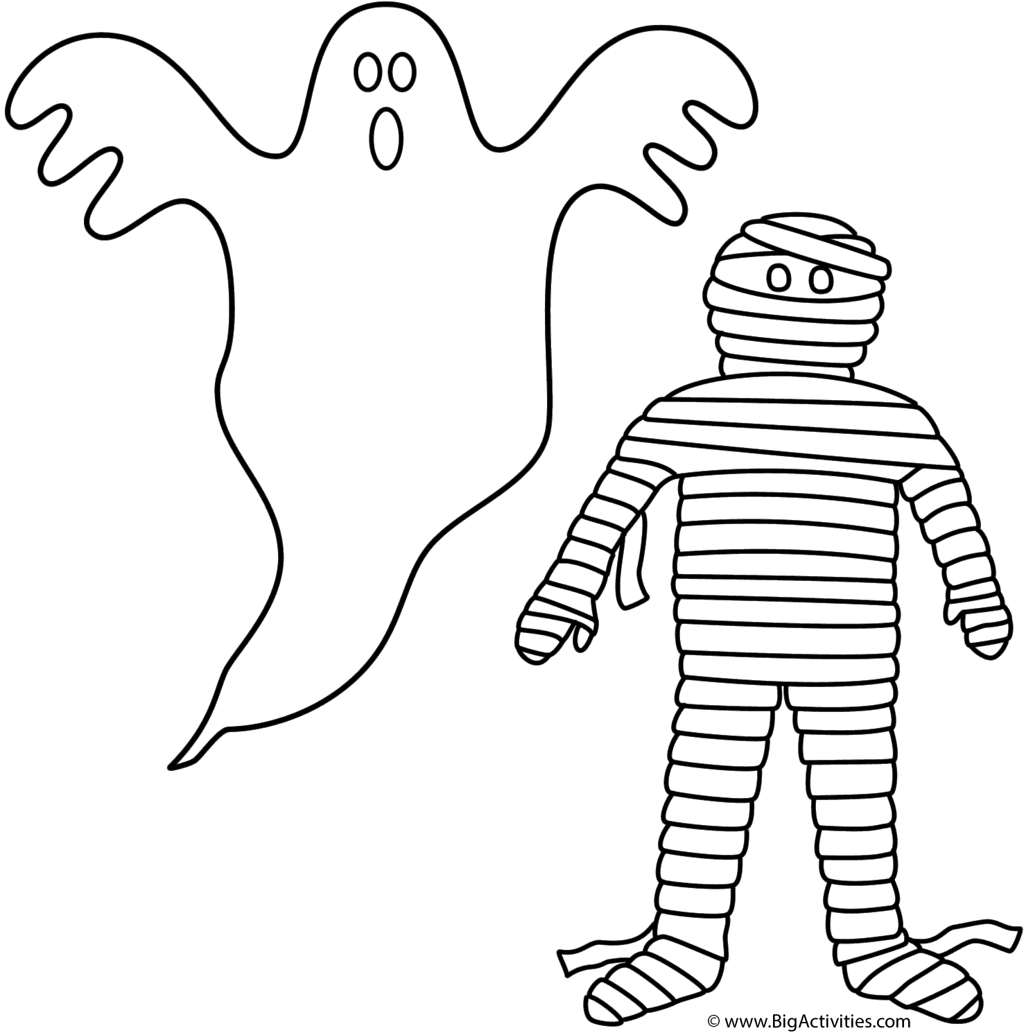 Ghost With Mummy 1490x1490 Ghost With Mummy