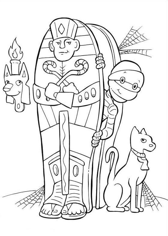 Halloween Coloring Pages Mummy 561x790 Halloween Coloring Pages Mummy