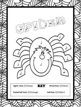 267x350 Music Coloring Pages (16 Halloween Music Coloring Sheets) By Emily