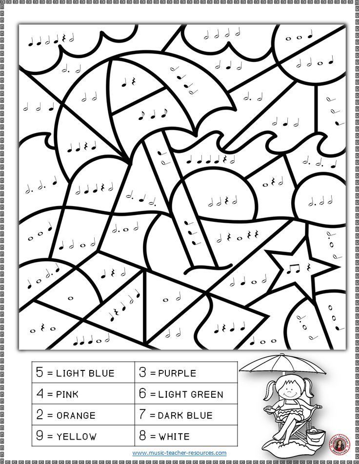 736x952 Summer Music Lessons 26 Summer Music Coloring Pages Music