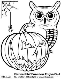 Halloween Owl Coloring Pages at - Halloween Owl Coloring Pages 21
