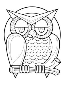 236x333 Cartoon Owl Coloring Page