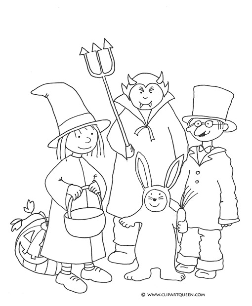 Halloween Coloring Pages 510x620 Halloween Coloring Pages