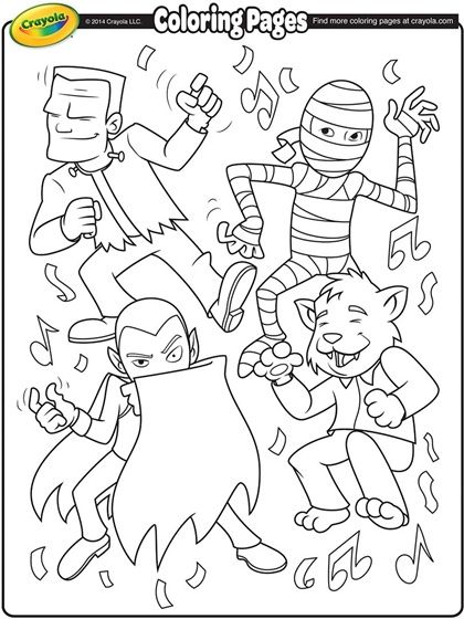 Monsters Coloring Page Color My World Monsters 420x560 Monsters Coloring Page Color My World Monsters