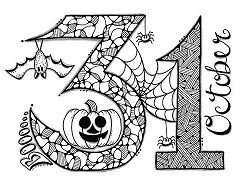 Halloween Coloring Pages 242x186 Halloween Coloring Pages