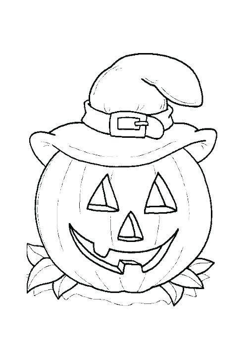 509x720 Halloween Pumpkin Coloring Pages