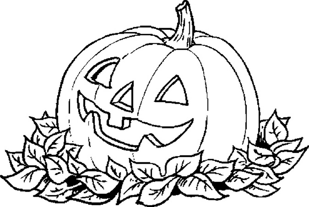 1048x702 Pumpkin Halloween Coloring Pages 17 Pumpkin Leaves Coloring Pages