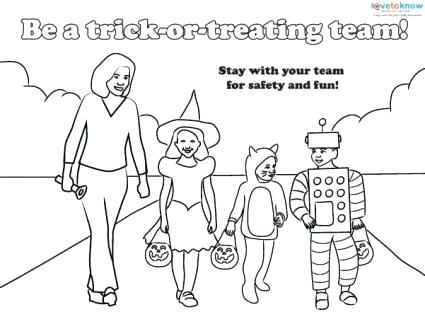 425x329 Halloween Safety Coloring Pages Safety Coloring Sheet Free