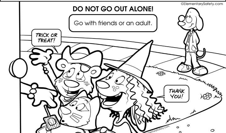 720x425 Halloween Safety Coloring Pages Coloring Halloween Safety Ideas