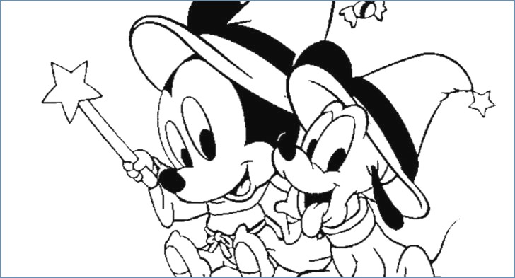728x393 Halloween Coloring Pages Disney