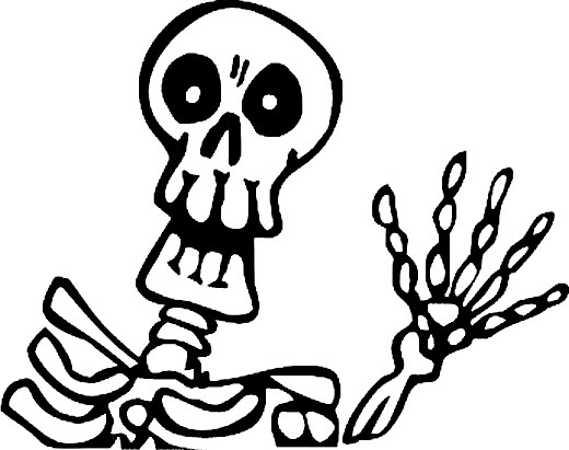 520x411 Halloween Coloring Pages Halloween Skeleton Coloring Pages, Free