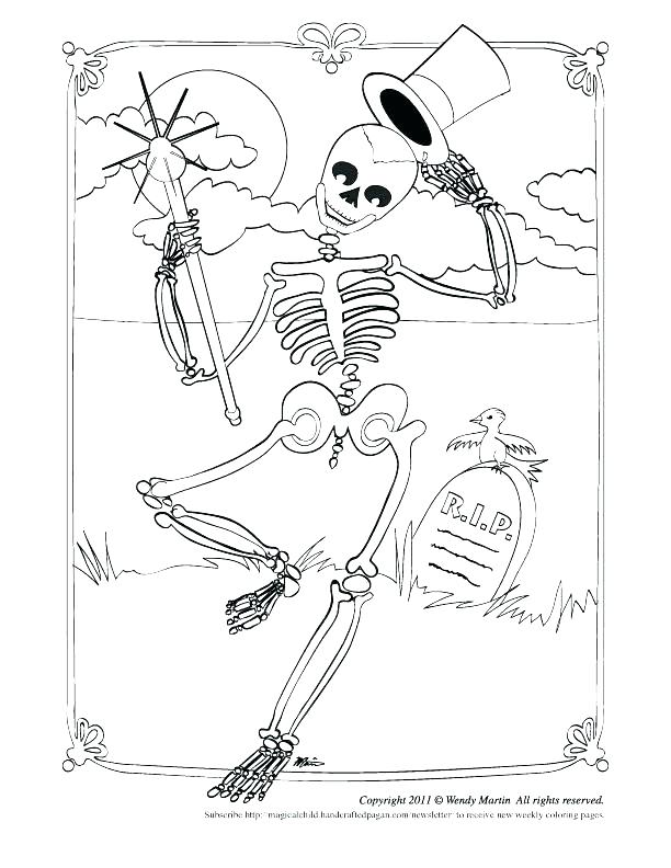 612x792 Skeleton Coloring Pages To Print Shippa.co